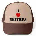 I Love Eritrea hats