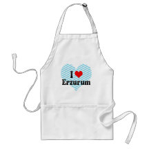 I Love Erzurum, Turkey Aprons