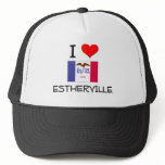 I Love ESTHERVILLE Iowa hats