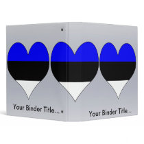 I Love Estonia Binders