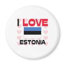 I Love Estonia magnets by tshirtshirts I Love Estonia magnets