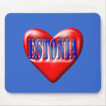 I Love Estonia Mouse Pad