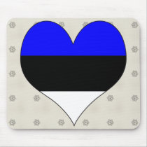 I Love Estonia Mouse Pad