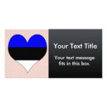 I Love Estonia Photo Card Template