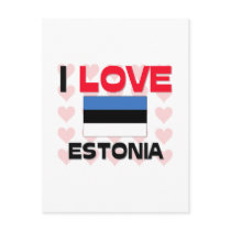 I Love Estonia postcards by tshirtshirts I Love Estonia postcards