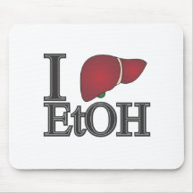 I Love Ethanol Mouse Pads