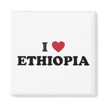I Love Ethiopia Refrigerator Magnets
