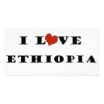 I Love Ethiopia Photo Card Template