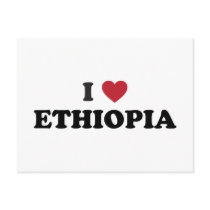 I Love Ethiopia Post Card
