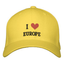 'I LOVE EUROPE' -- EMBROIDERED! embroidered hats by dogiron 'I LOVE EUROPE' -- EMBROIDERED! embroidered hats