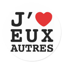 I Love Eux Autres Sticker stickers