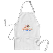 I Love Evergreen Park, IL Aprons