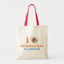 I Love Evergreen Park, IL Tote Bag