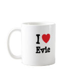 I love Evie heart T-Shirt Coffee Mug