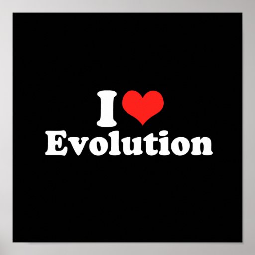 I LOVE EVOLUTION.png Poster