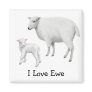I Love Ewe Sheep Magnet