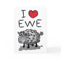 I Love Ewe! Valentines Day Card