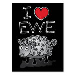 I Love Ewe! Valentines Day Post Card