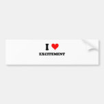 I Love Excitement Bumper Sticker