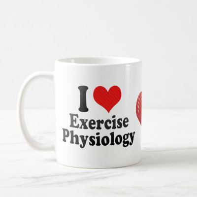 physiology of heart. I Love Exercise Physiology Mug