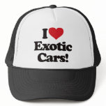 I Love Exotic Cars! hats
