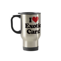 I Love Exotic Cars! mugs