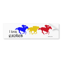 I Love Exotics Bumper Sticker bumper stickers