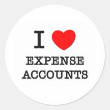 I love Expense Accounts Sticker