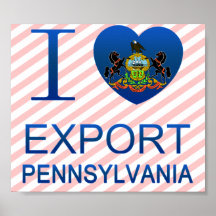 I Love Export, PA Print