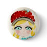 I love Eyelashes extensions Button