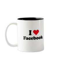 I love Facebook T-shirt mugs
