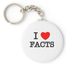 I Love Facts Keychain