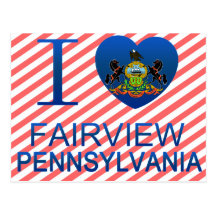 I Love Fairview, PA Postcard