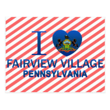 I Love Fairview Village, PA Postcard
