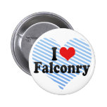 I Love Falconry Pins