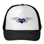 I Love Falkland Islands -wings Mesh Hat