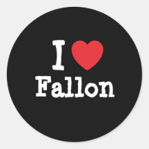 I love Fallon heart T-Shirt Sticker