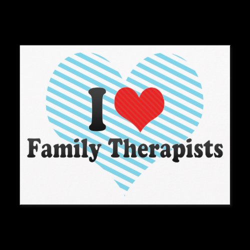 I Love Family Therapists Postcards