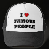 I Love Famous People worn by Jake Byrd hats