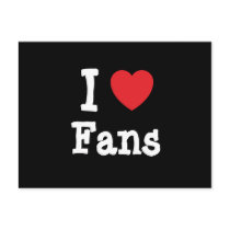 I love Fans heart custom personalized postcards by funnycustomtshirts I love Fans heart custom personalized postcards