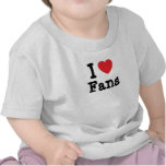 I love Fans heart custom personalized Shirt