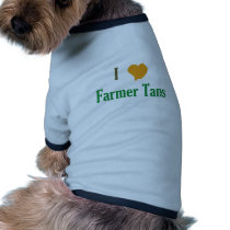 I Love Farmer Tans pet clothing by theloggerswife I Love Farmer Tans pet clothing
