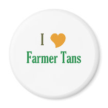 I Love Farmer Tans magnets