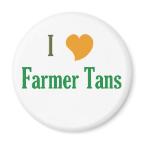 I Love Farmer Tans magnets