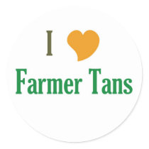 I Love Farmer Tans stickers by theloggerswife I Love Farmer Tans stickers