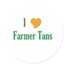 I Love Farmer Tans stickers by theloggerswife I Love Farmer Tans stickers