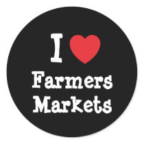 I love Farmers Markets heart custom personalized stickers by funnycustomtshirts I love Farmers Markets heart custom personalized stickers