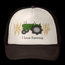 I Love Farming hats