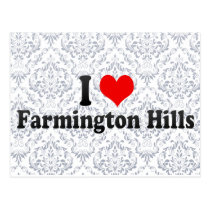 I Love Farmington Hills, United States postcards