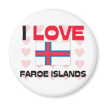 I Love Faroe Islands magnets by tshirtshirts I Love Faroe Islands magnets